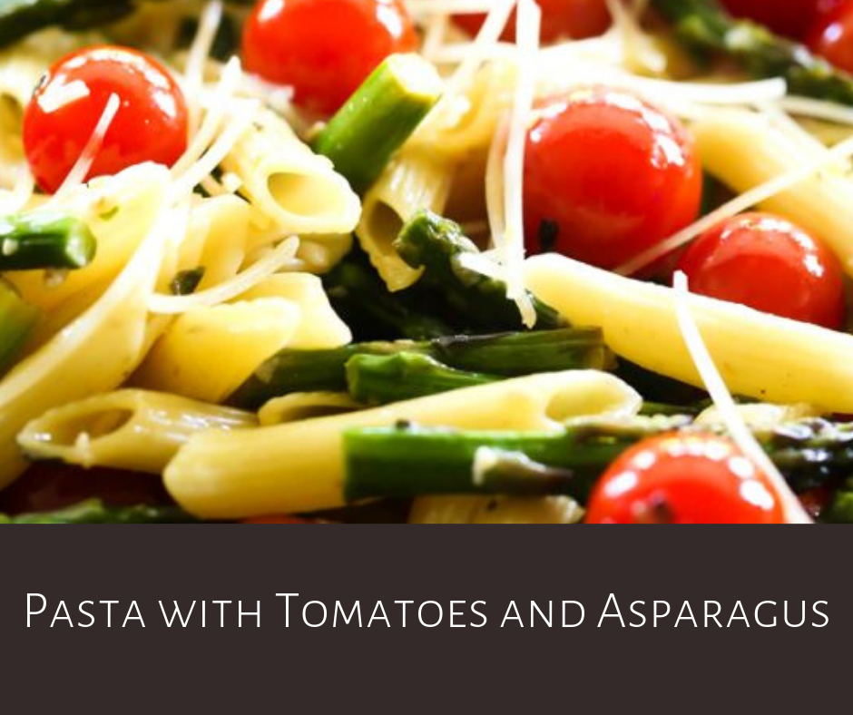 Pasta with Tomatoes & Asparagus