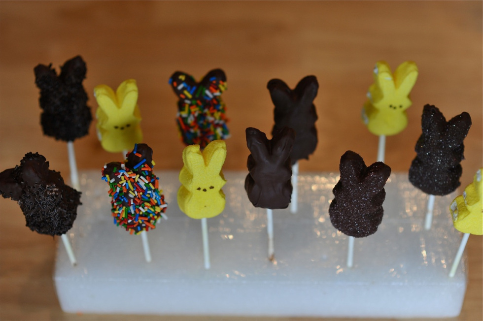 Chocolate covered Peeps Chocolate covered Peeps
