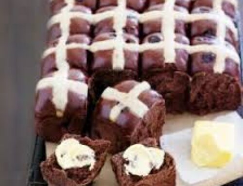 Easter Chocolate Hot Cross Buns