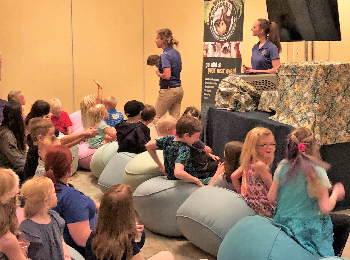 On-site event childcare lounge and supervised kids area for event childcare in El Paso, TX