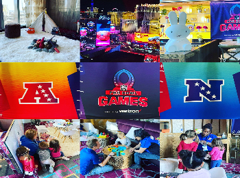 Quiet supervised children's area for event babysitting and event childcare in El Paso, TX